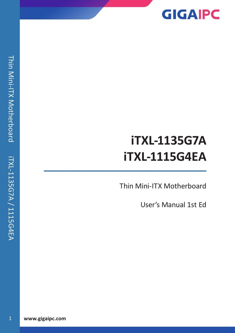 GIGAIPC iTXL-1135G7A User manual GIGAIPC iTXL-1135G7A User manual