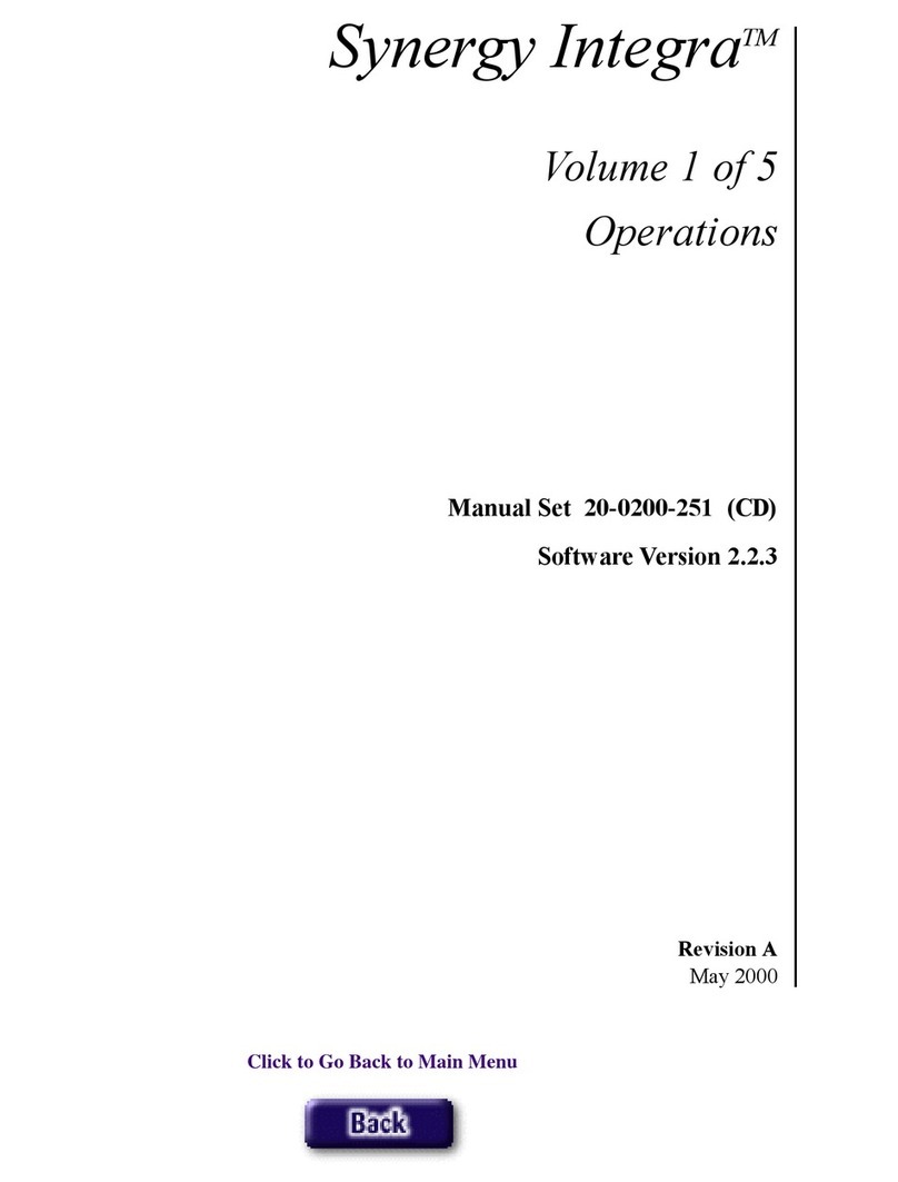 ONTRAK Synergy Integra Operation manual