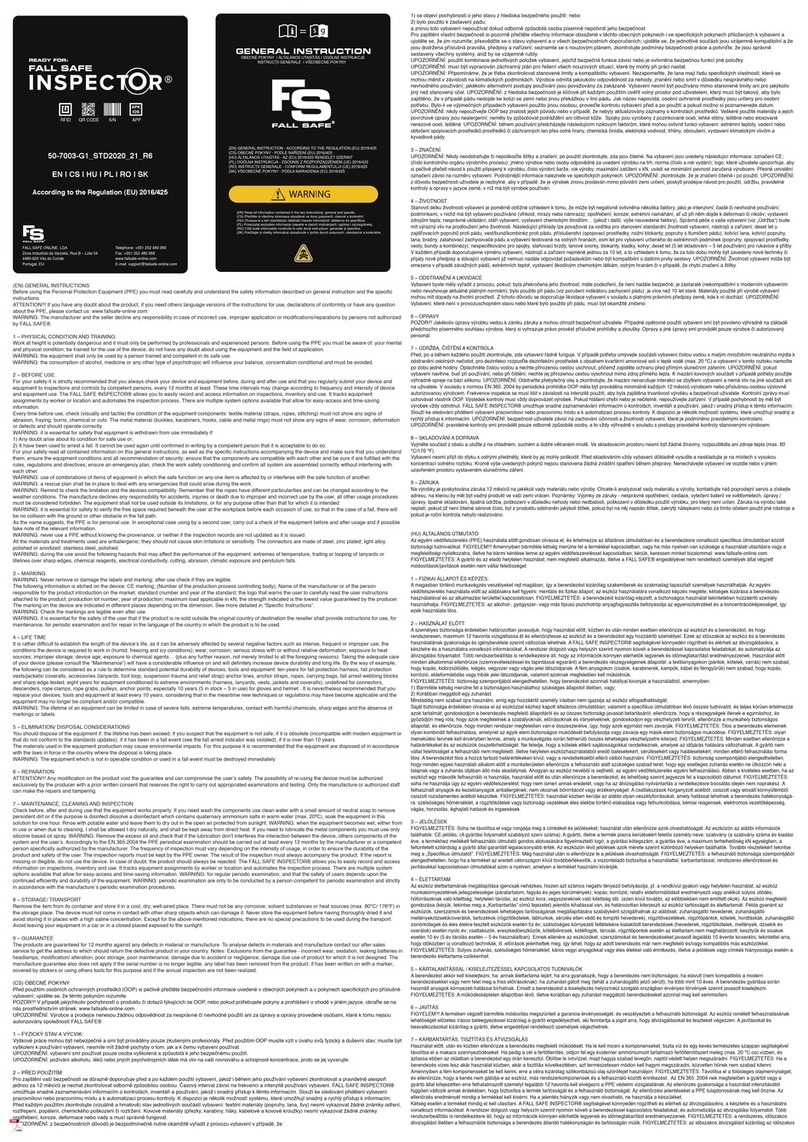FALL SAFE Inspector FS519 User manual