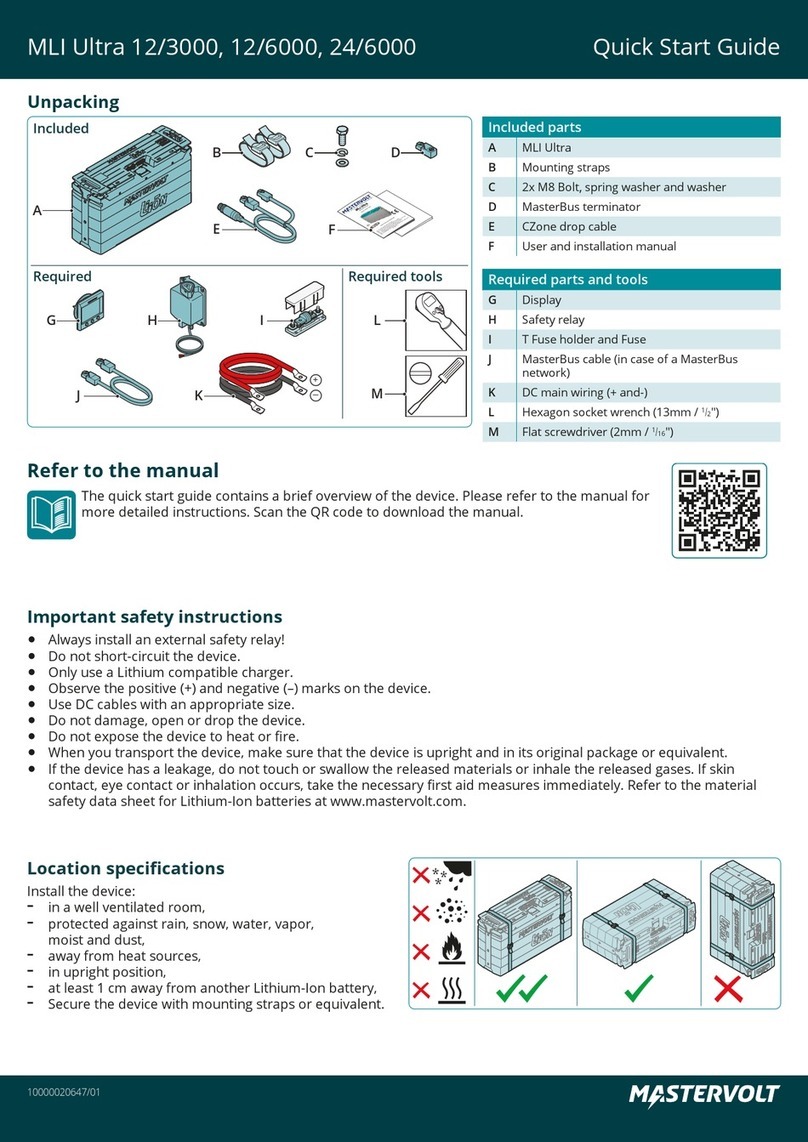 Mastervolt MLI Ultra 12/3000 User manual