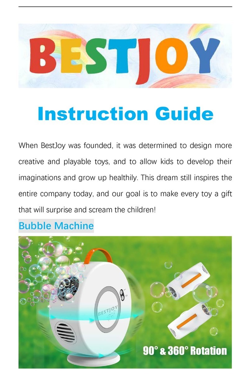 BestJoy Bubble Machine Instruction guide