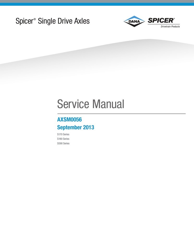 DANA Spicer AXSM0056 User manual