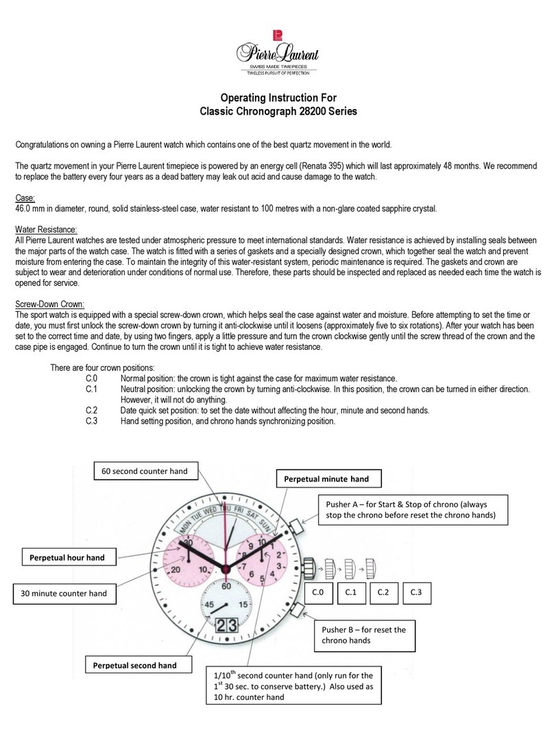 Pierre Laurent Classic 28200 Series User manual