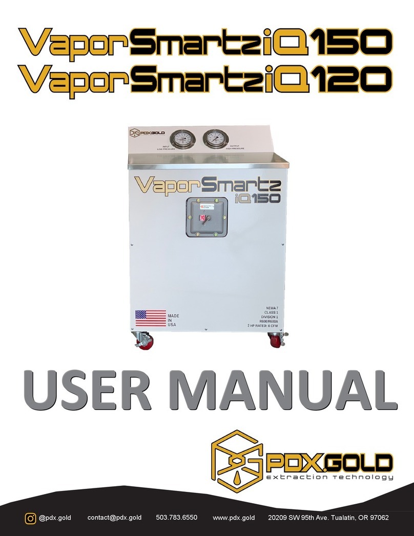 PDX.GOLD VaporSmartz iQ 150 user manual