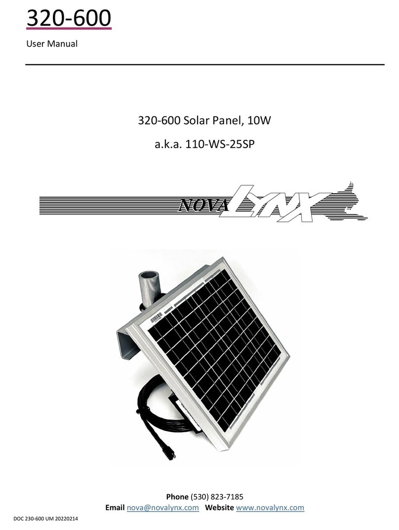 Novalynx 320 Series User manual