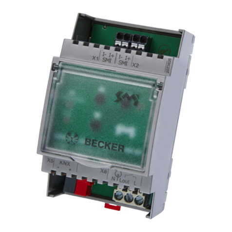 Becker KNX/SMI Actuator REG-3TE 16K BT installation instructions