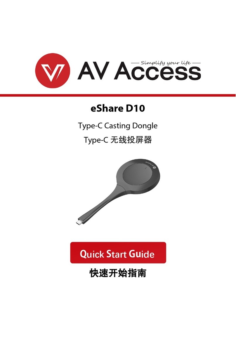 AV Access eShare D10 quick start guide