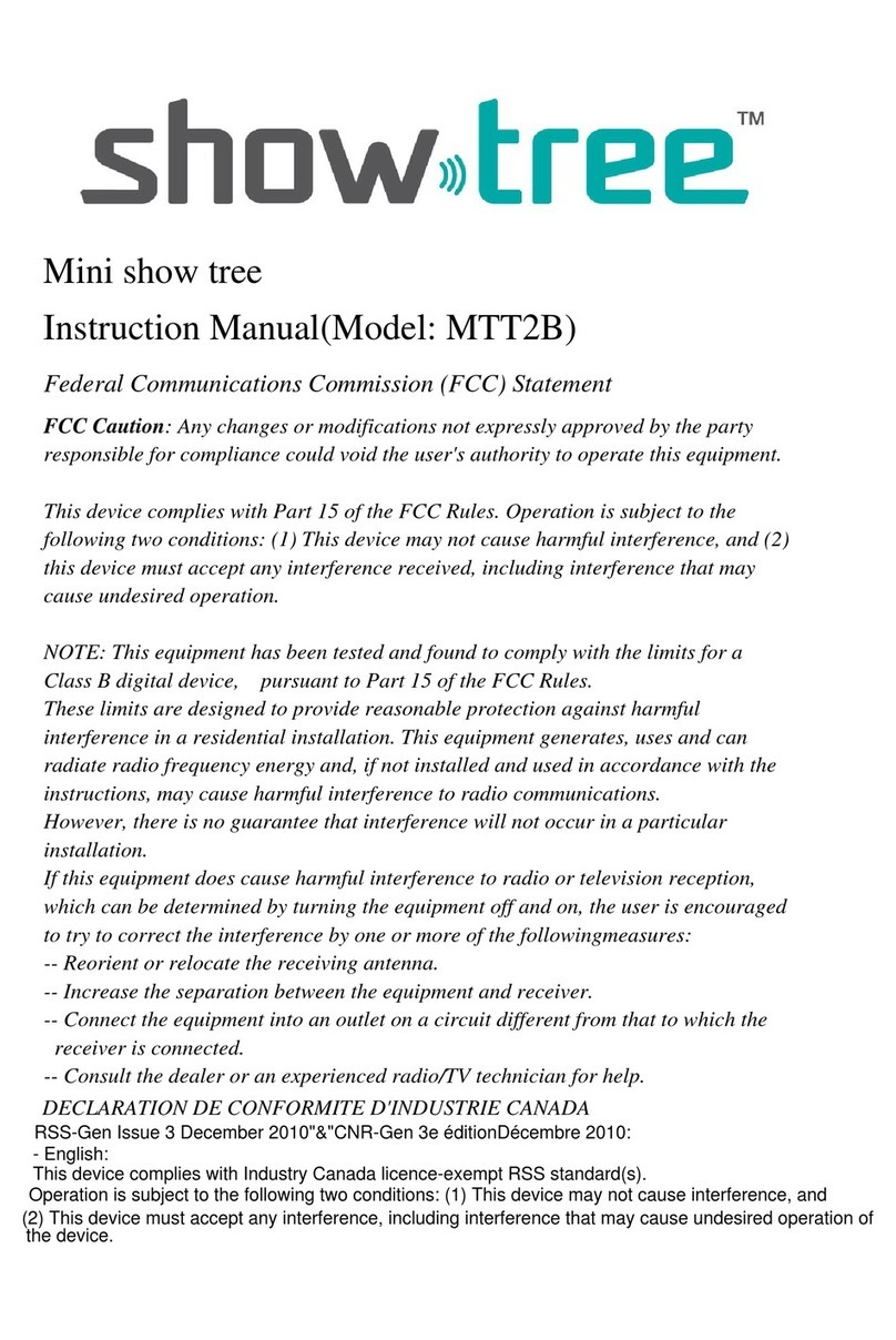 show tree MTT2B instruction manual
