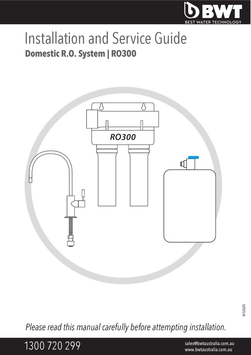 BWT Domestic R.O. System RO300 Installation and maintenance instructions