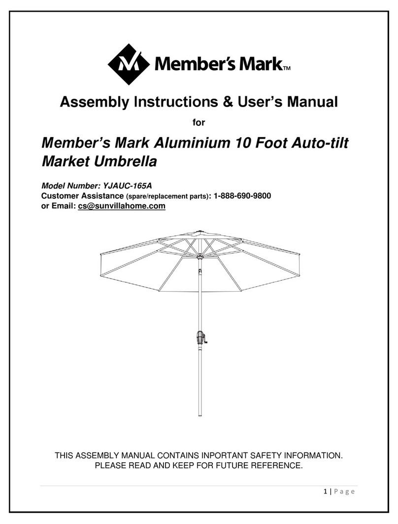 Members Mark YJAUC-165A Assembly instructions & user manual