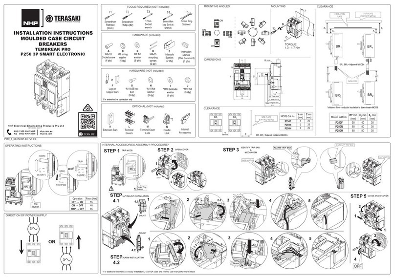 NHP TERASAKI TEMBREAK PRO P250 3P installation instructions