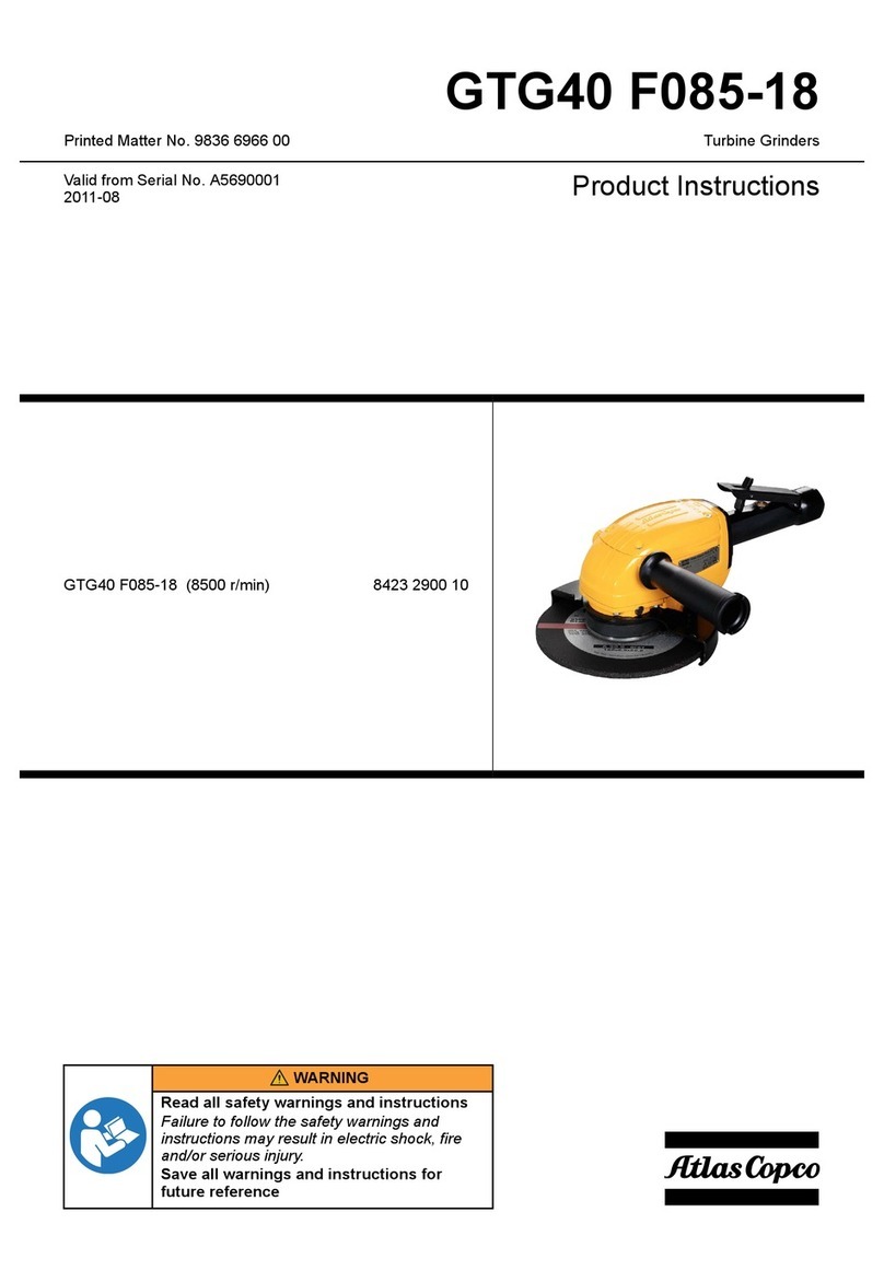 Atlas Copco GTG40 F085-18 Product instructions