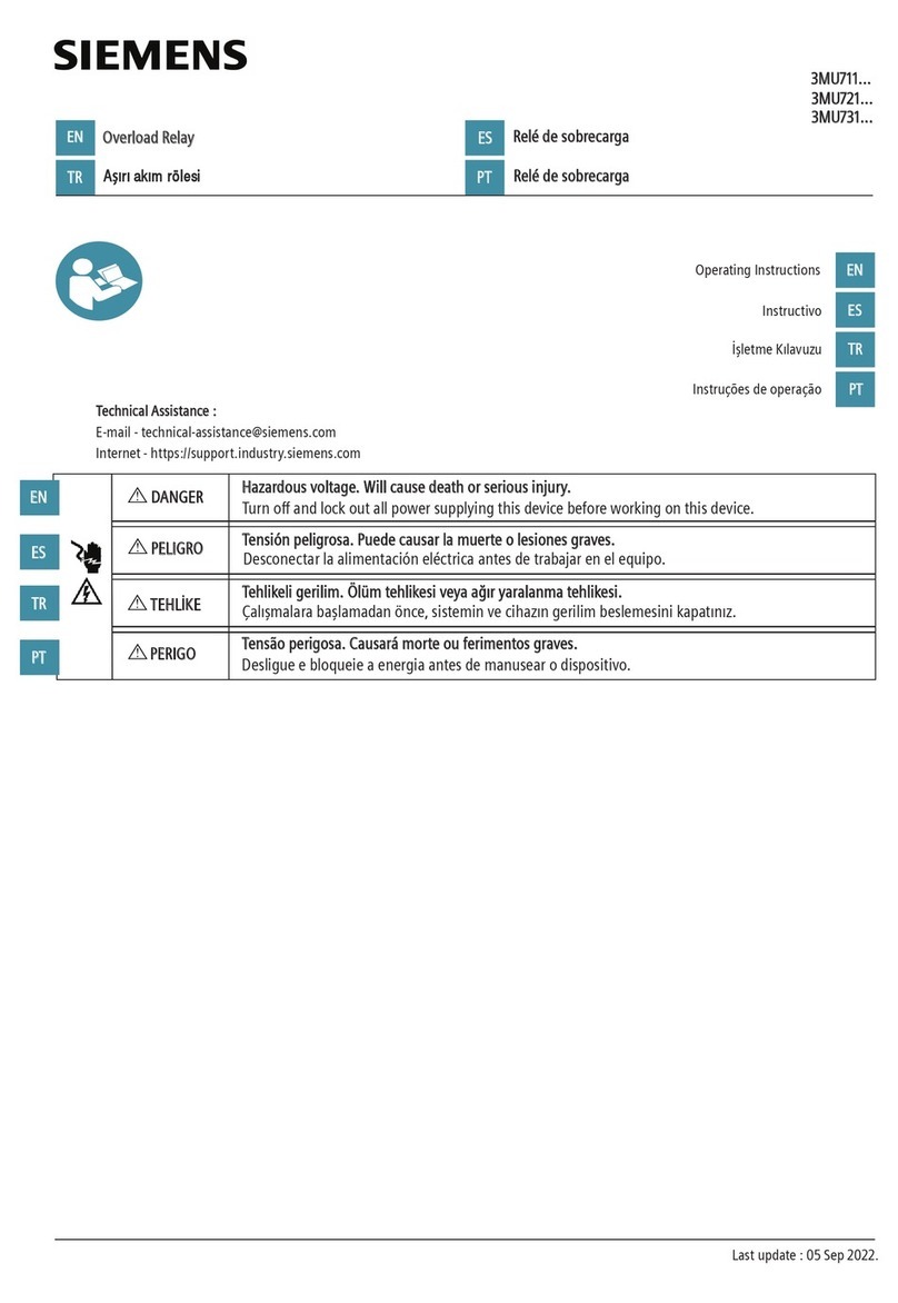 Siemens 3MU711 Series User manual