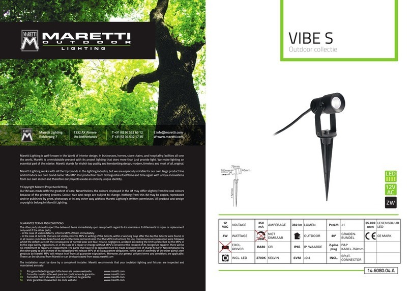 Maretti VIBE S 14.6080.04.A User manual