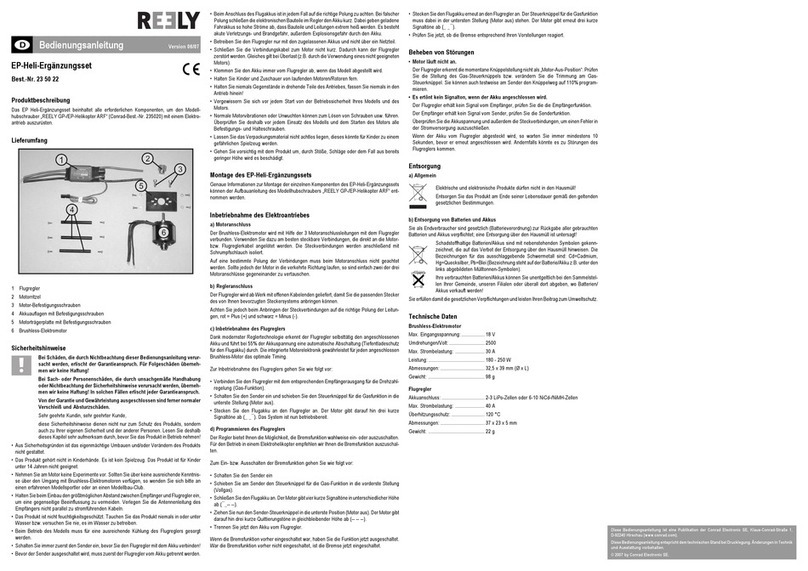 Reely 235022 operating instructions