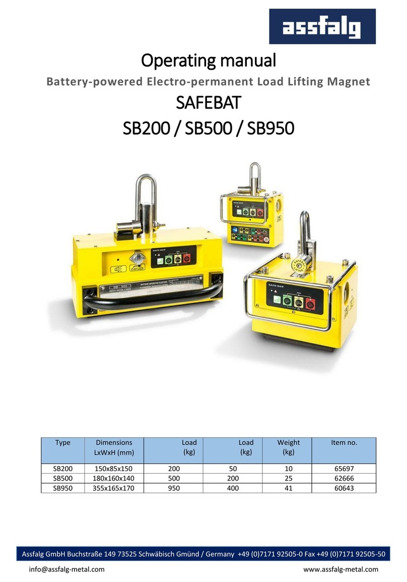 assfalg-metal SAFEBAT SB200 operating manual