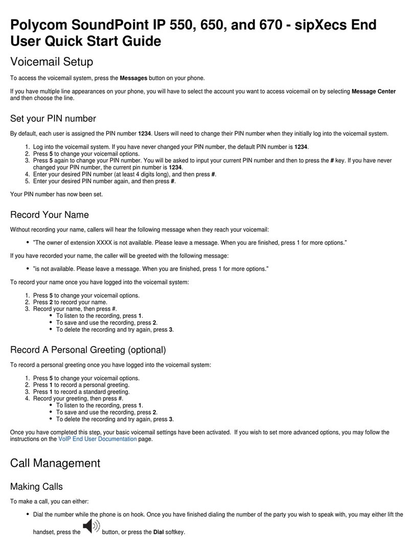 Polycom SoundPoint IP 650 User manual