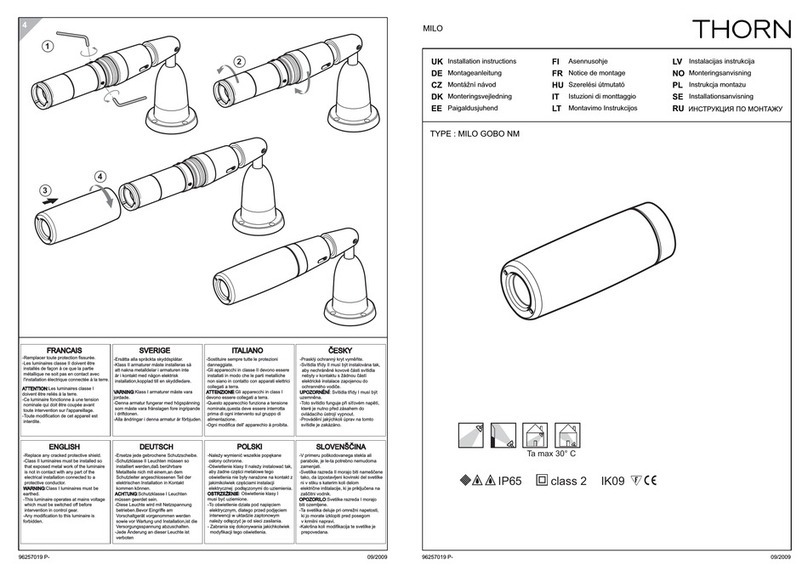 Thorn MILO GOBO NM User manual