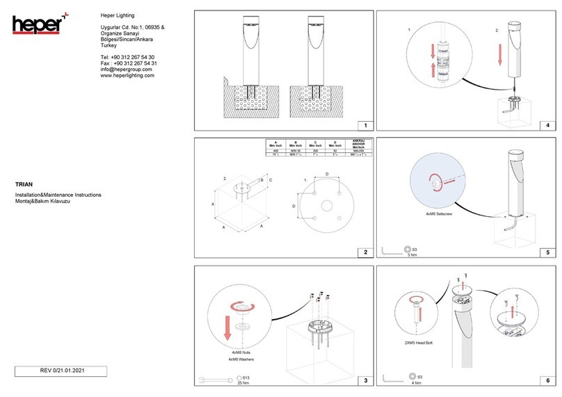 HEPER TRIAN Installation & maintenance instructions HEPER TRIAN Installation & maintenance instructions