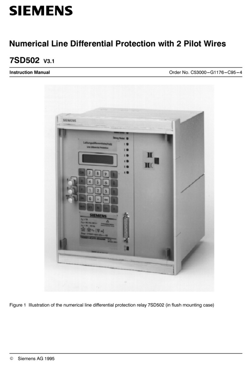 Siemens 7SD502 User manual