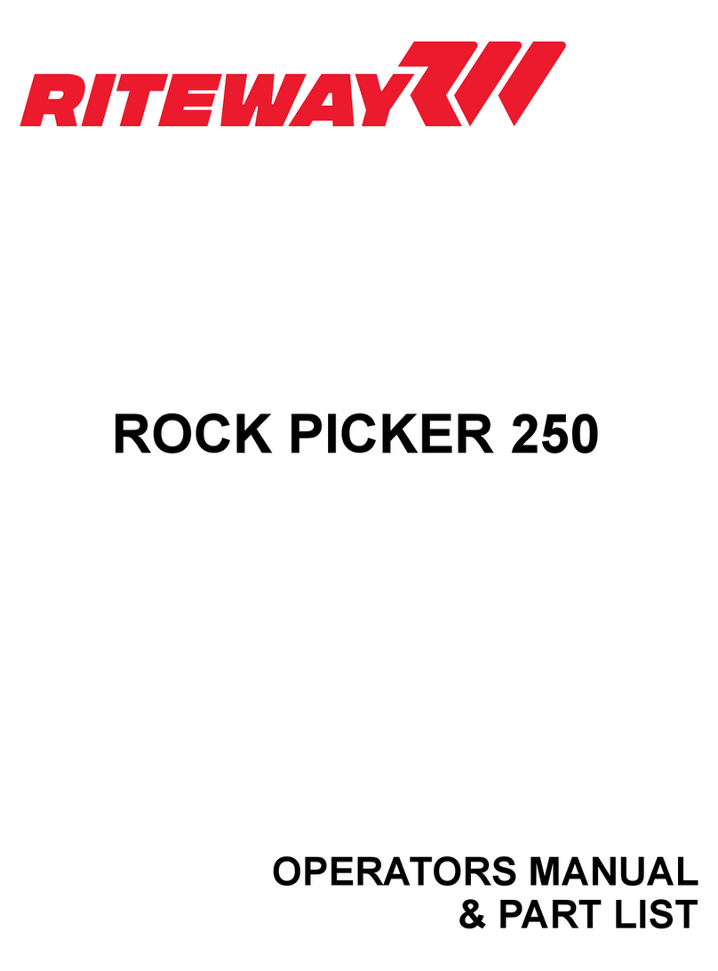 RITEWAY ROCK PICKER 250 User manual RITEWAY ROCK PICKER 250 User manual
