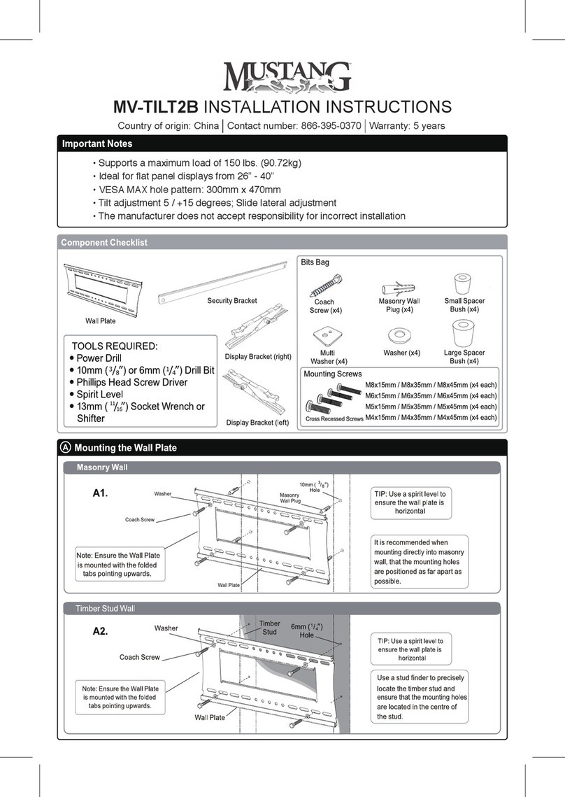 Mustang MV-TILT2B User manual