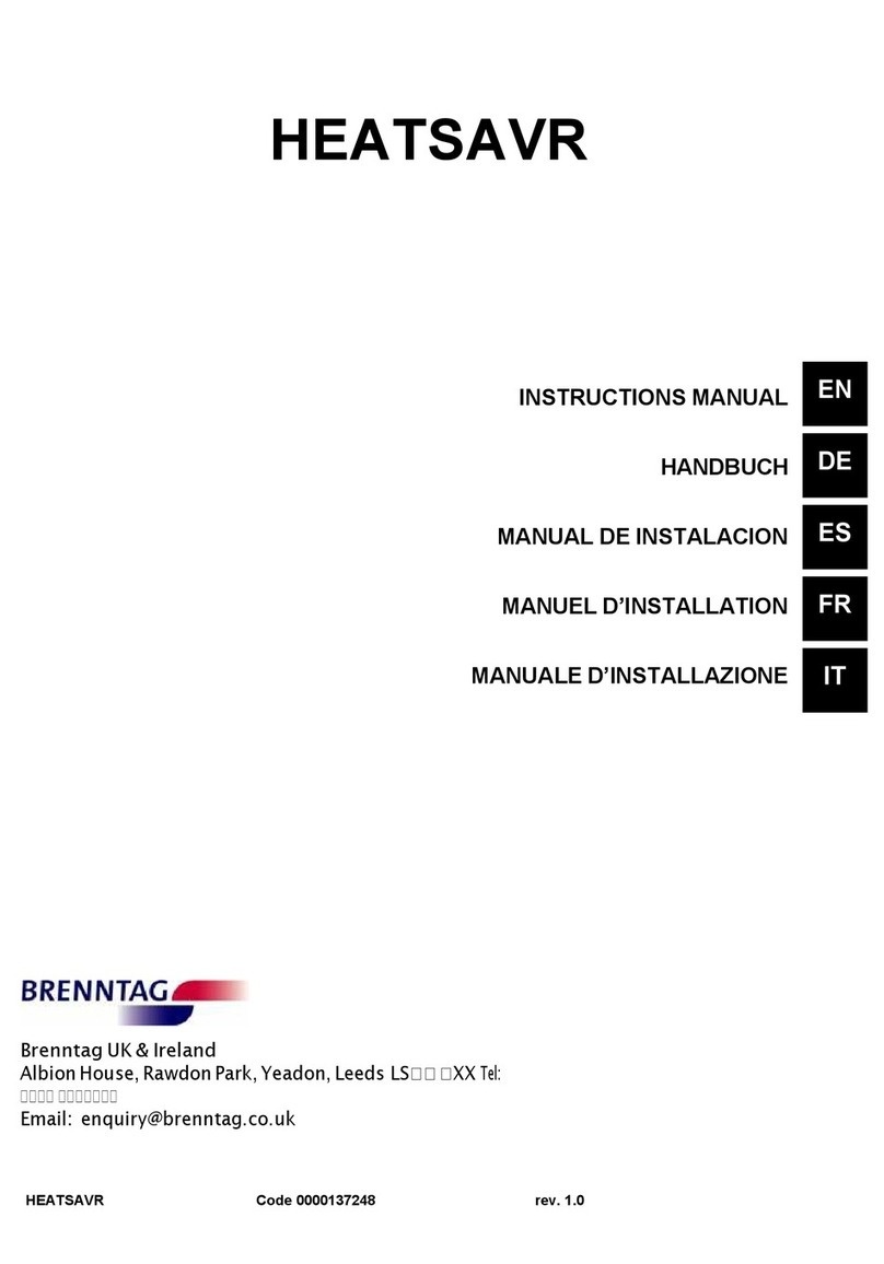 BRENNTAG HEATSAVR instruction manual
