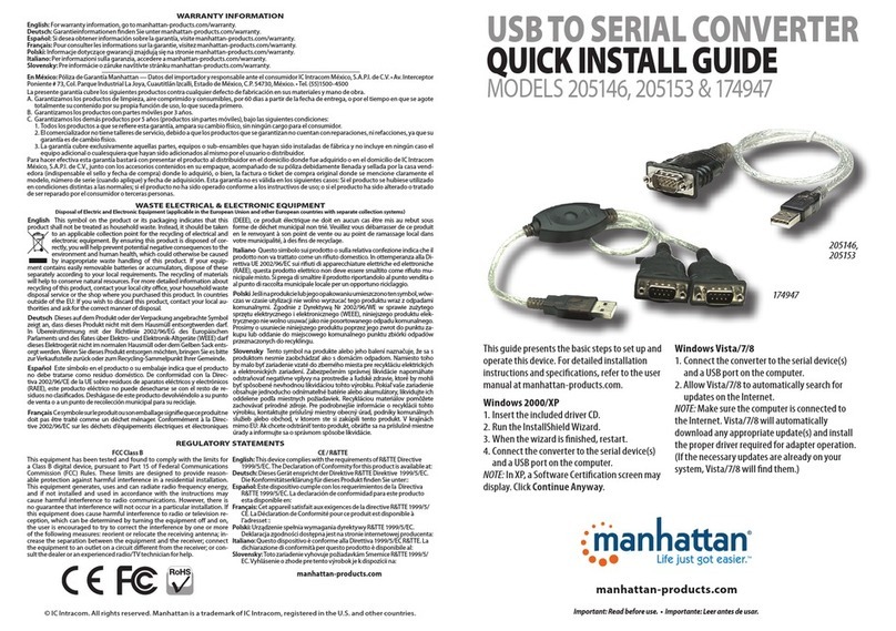 Manhattan 205146 User manual