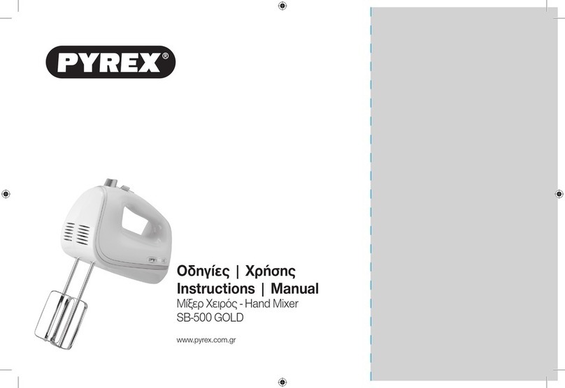 pyrex SB-500 GOLD instruction manual pyrex SB-500 GOLD instruction manual