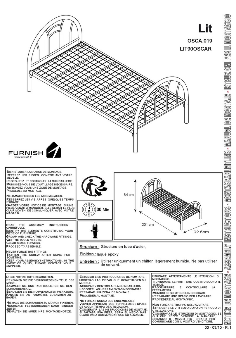 FURNISH 1 Lit OSCA.019 Assembly instructions