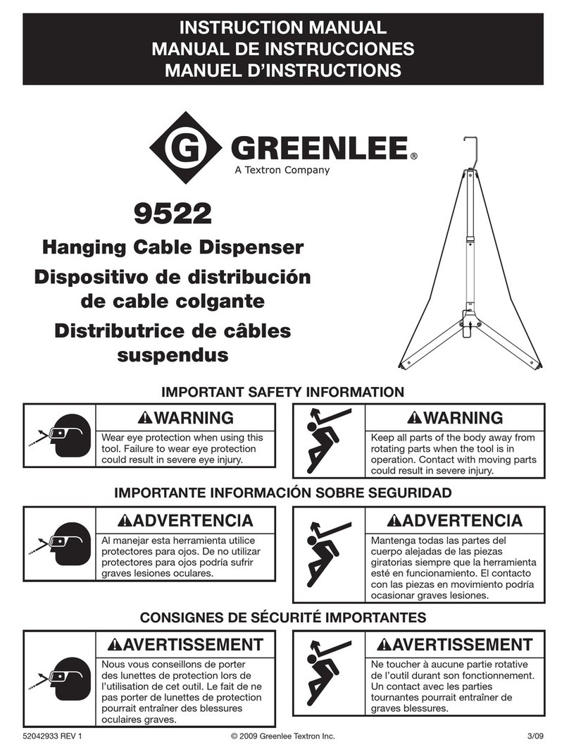 Textron GREENLEE 9522 User manual