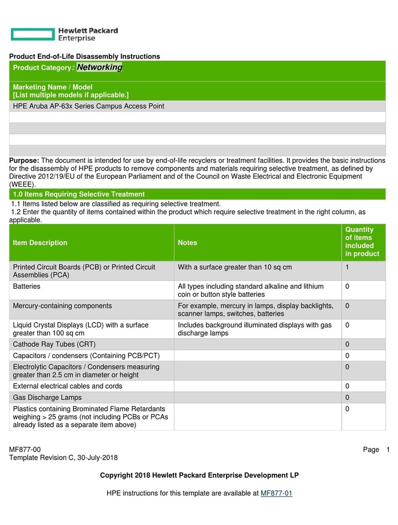 HP Aruba AP-63 Series Installation instructions HP Aruba AP-63 Series Installation instructions