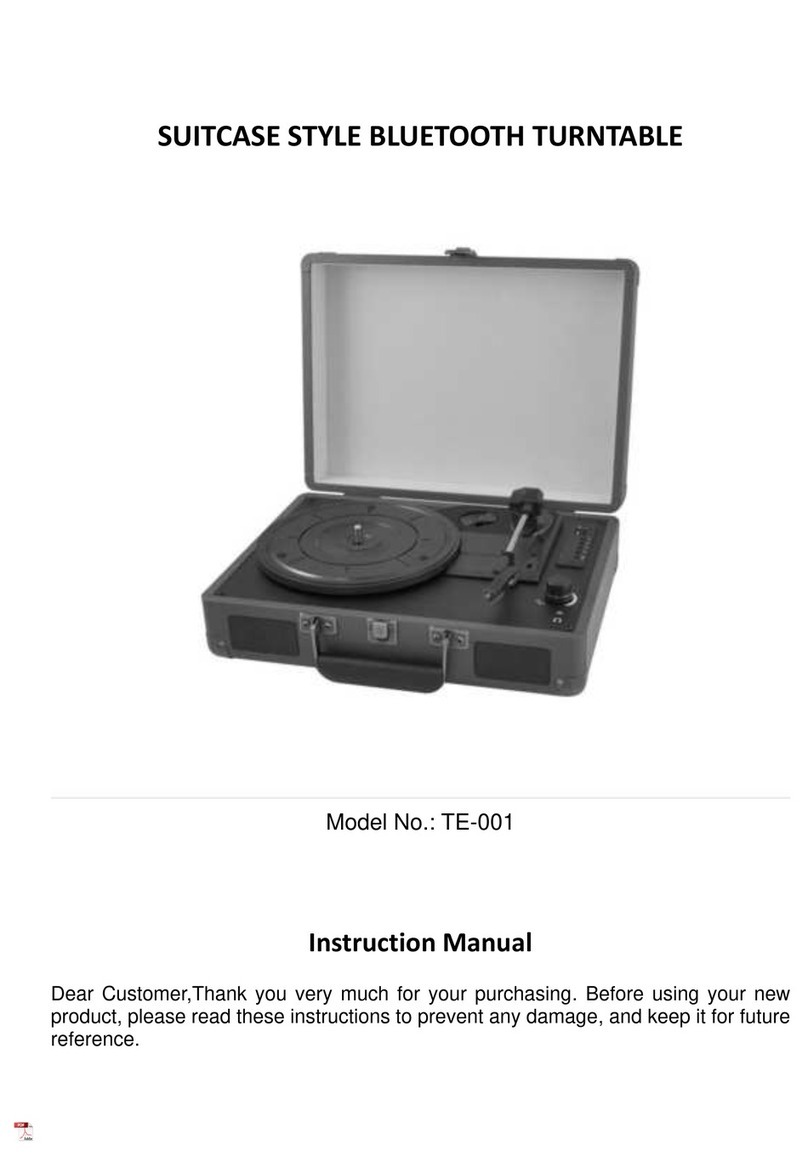 PRIXTON TE-001 instruction manual