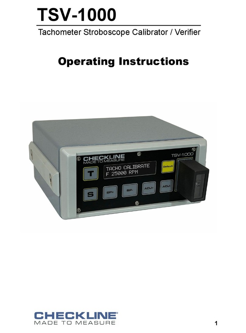 Check-line TSV-1000 User manual Check-line TSV-1000 User manual