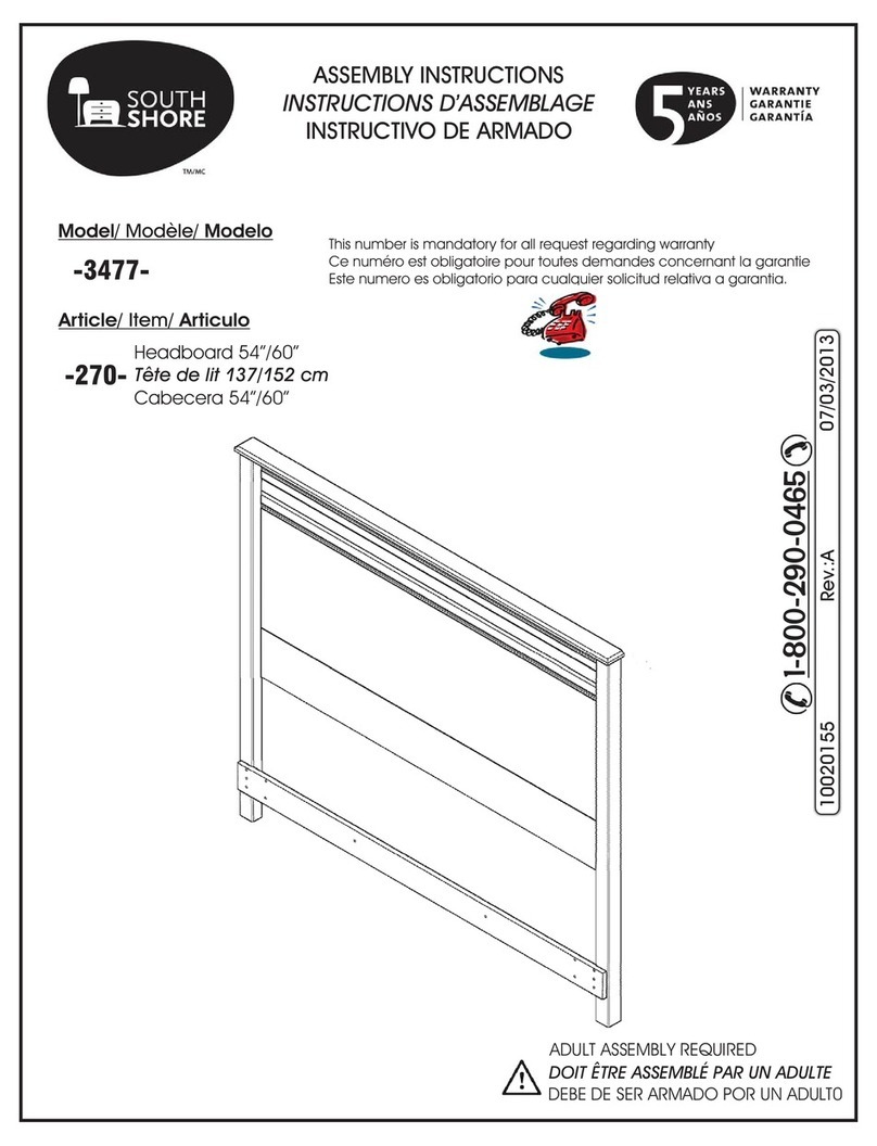 SouthShore 3477-270 Assembly instructions