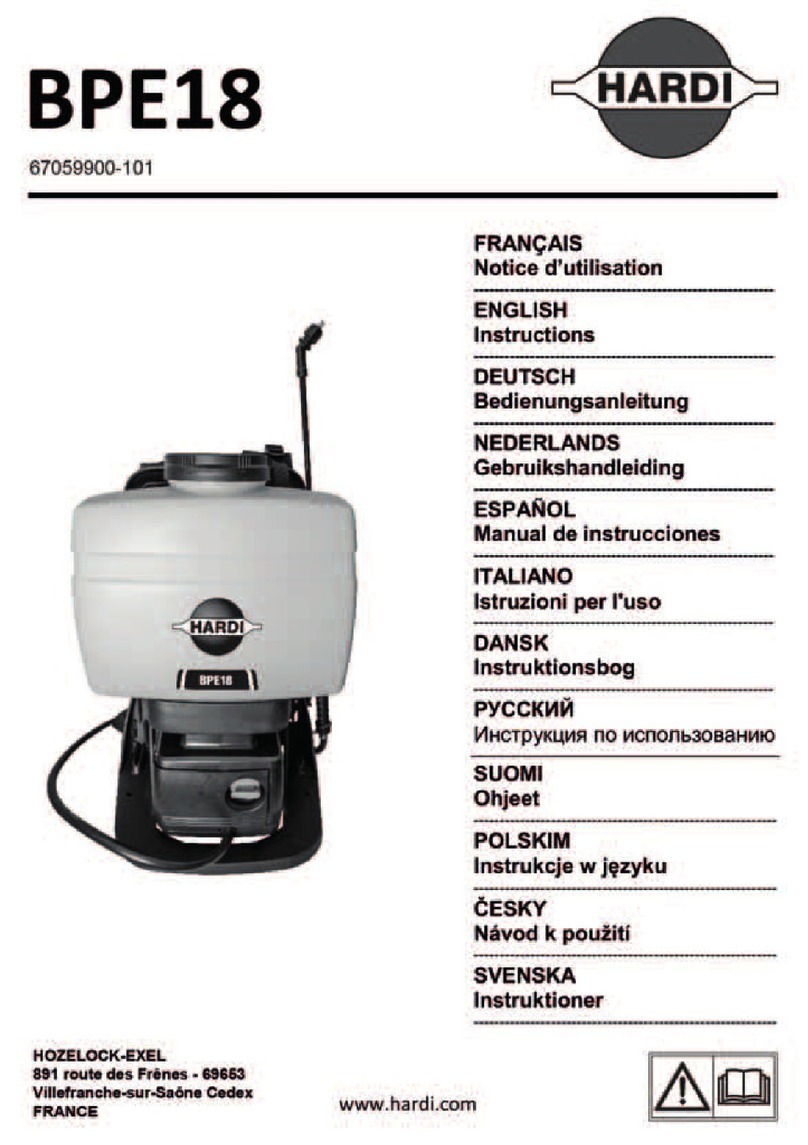 Hardi BPE18 User manual