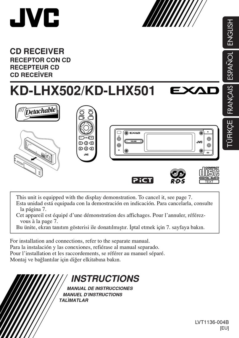 JVC EXAD KD-LHX502 User manual JVC EXAD KD-LHX502 User manual