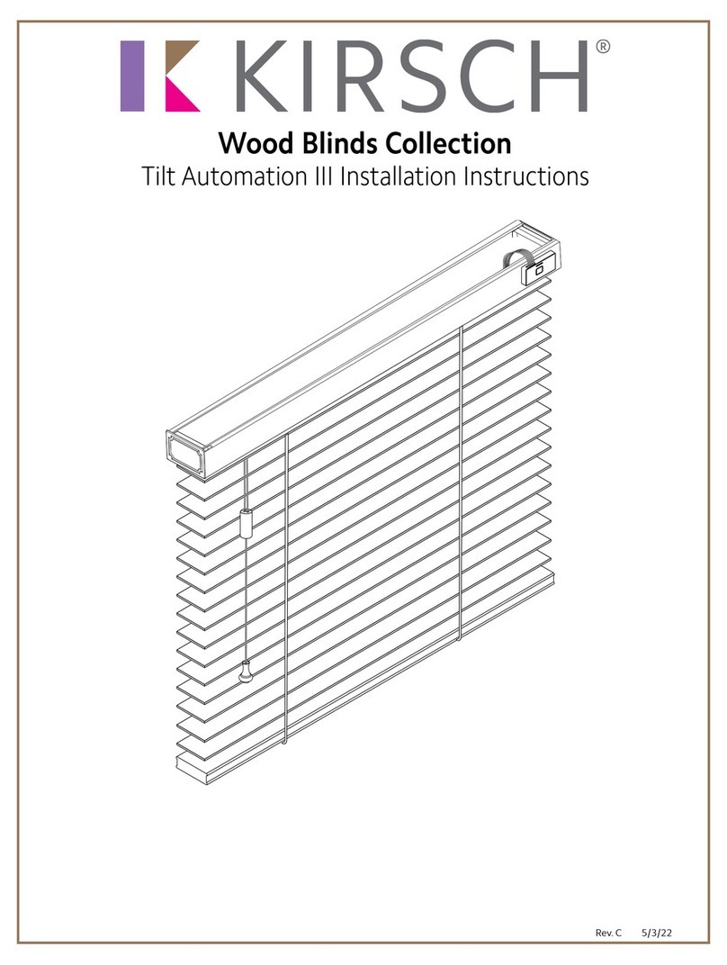 Kirsch Wood Blinds Tilt Automation III installation instructions