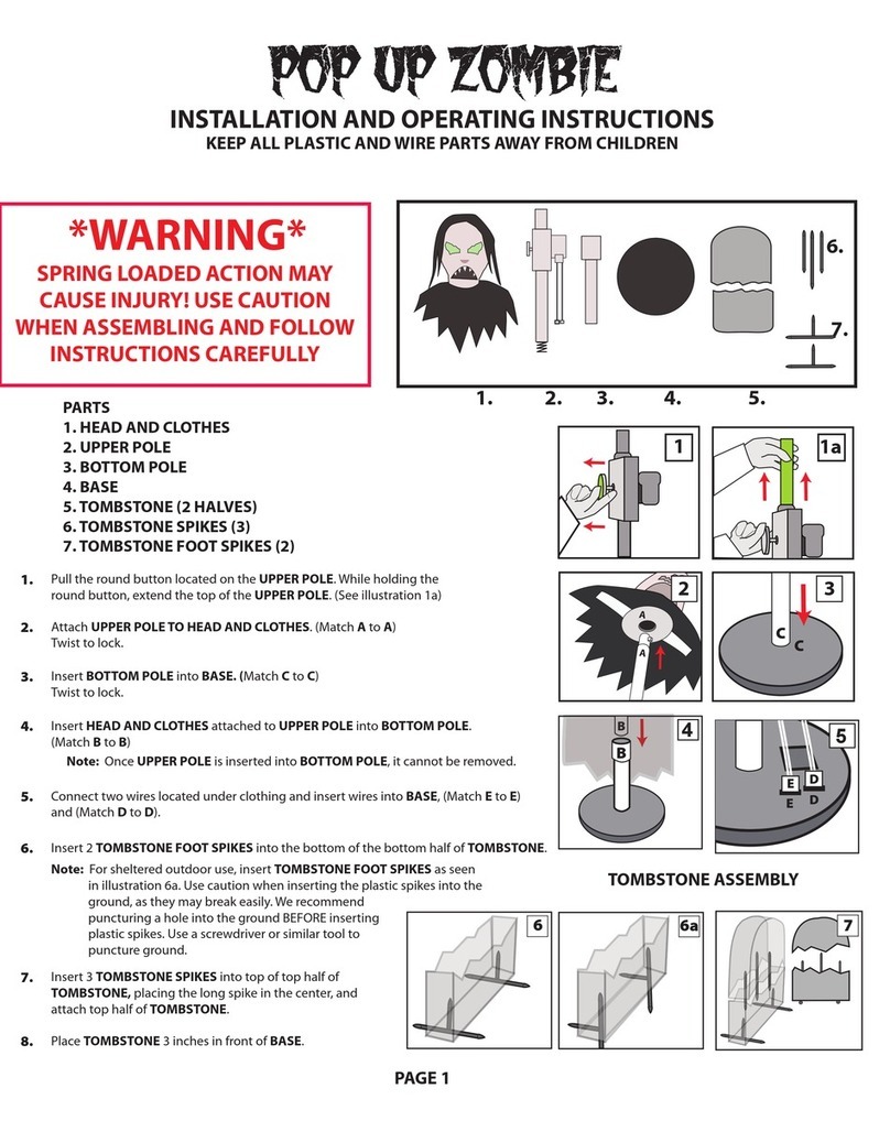 Tekky POP UP ZOMBIE User manual
