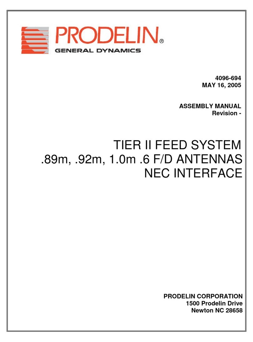 prodelin TIER II Assembly manual