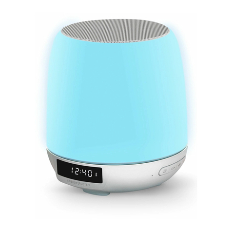 ENERGY SISTEM Clock Speaker 3 Light User manual
