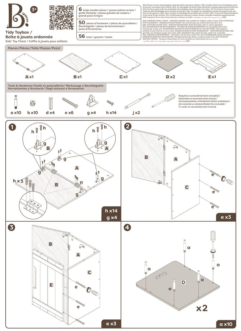 Maison Battat B. spaces Tidy Toybox quick start guide