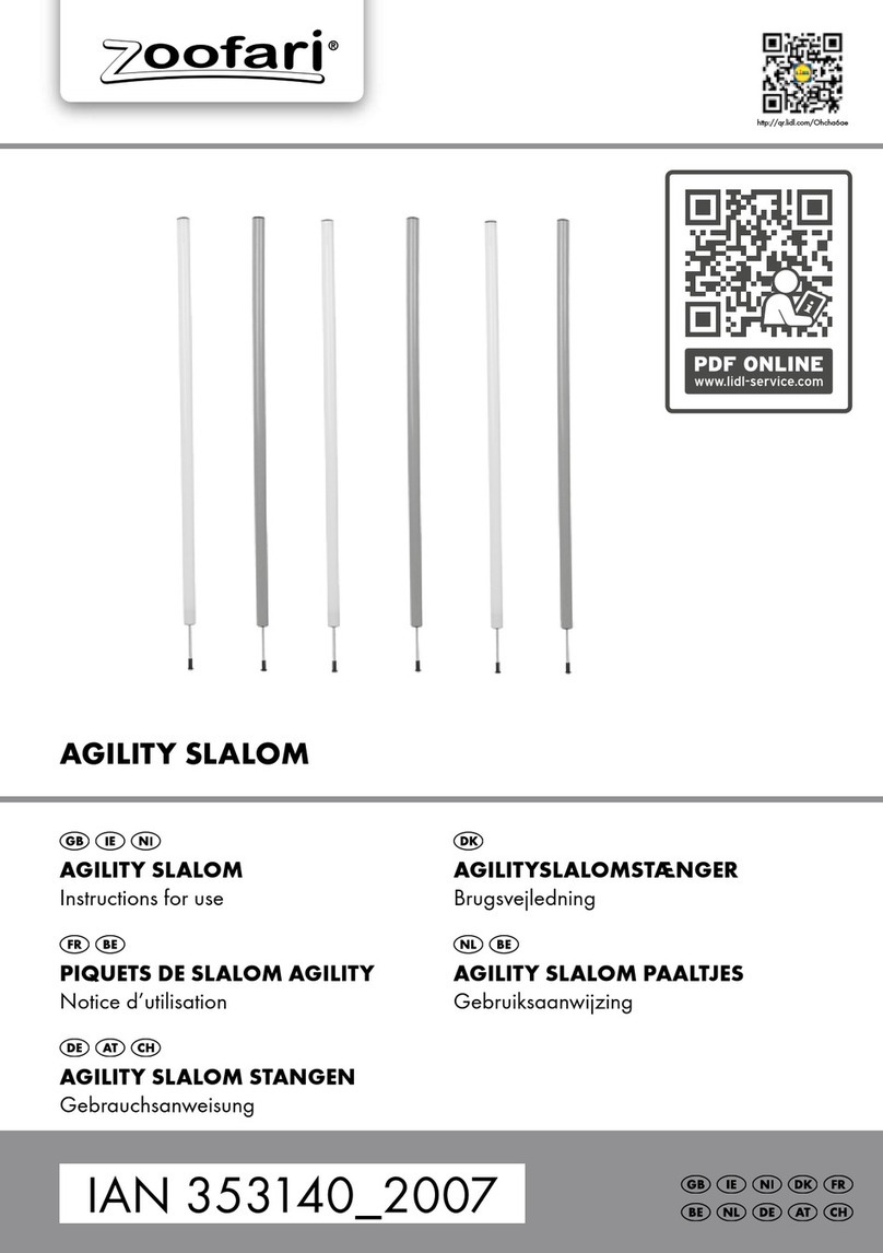 Zoofari AGILITY SLALOM Instructions for use