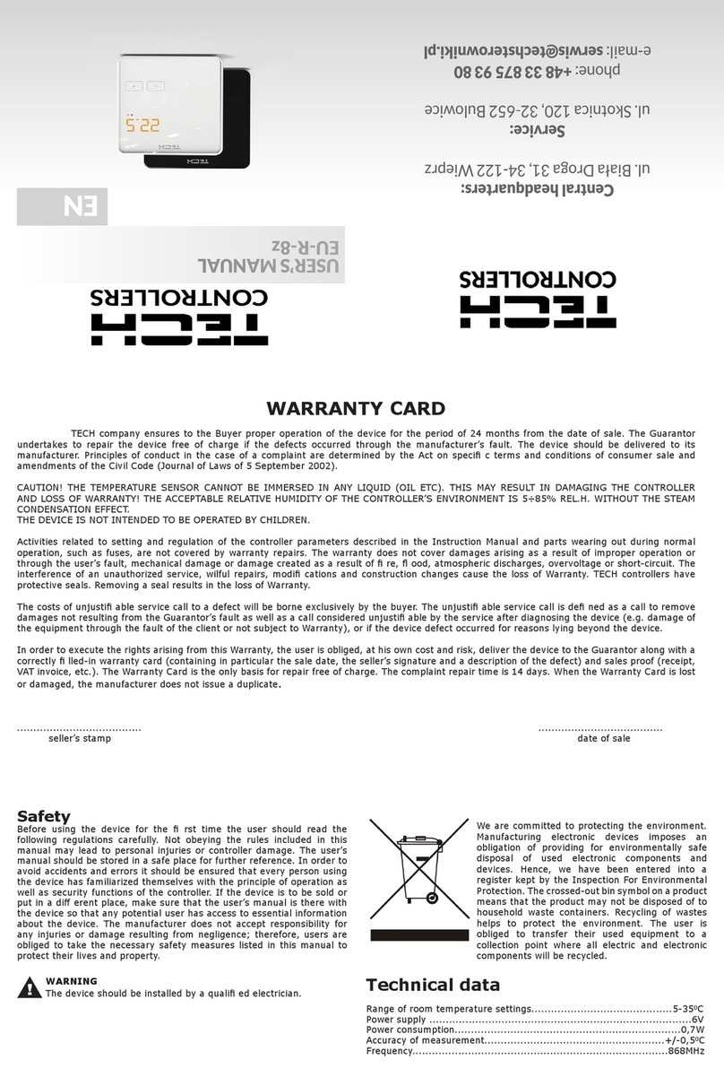 TECH EU-R-8z User manual