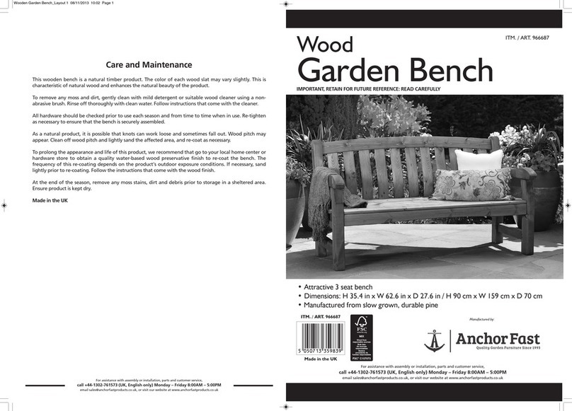 Anchor Fast 966687 Assembly instructions Anchor Fast 966687 Assembly instructions