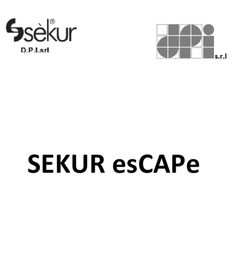 Dpi Sekur esCAPe instruction manual