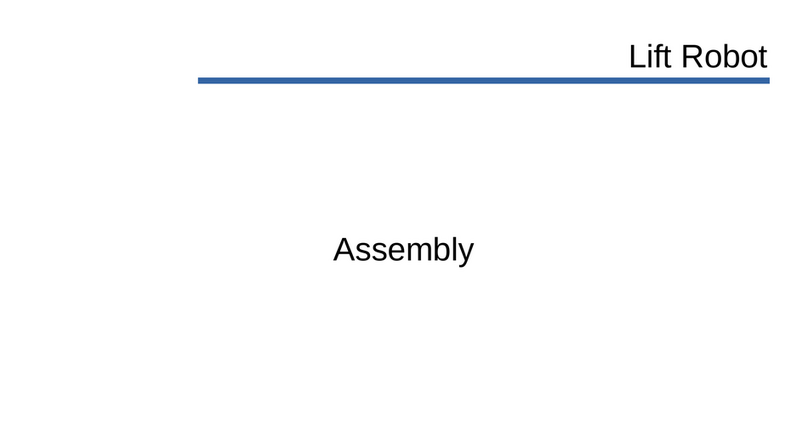 Stensat Lift Robot Assembly