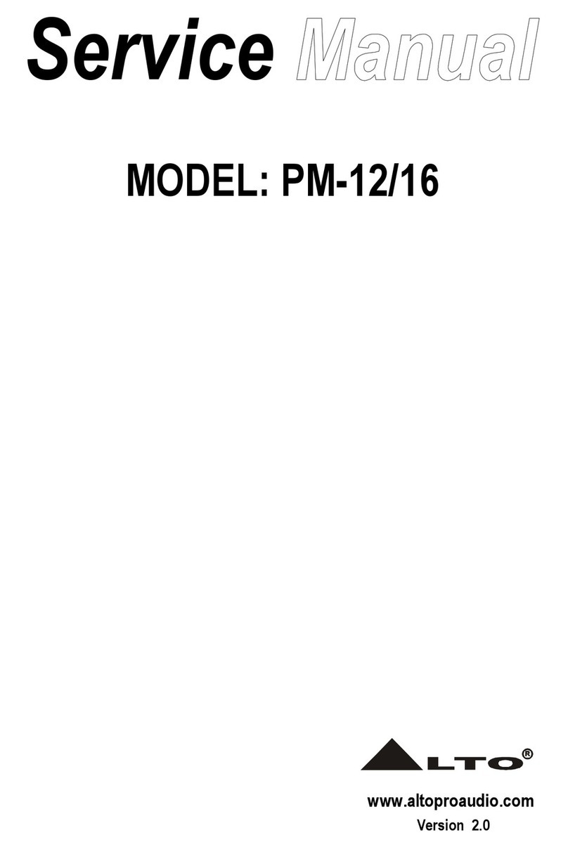 Alto PM-12 DRAGONFLY Service manual