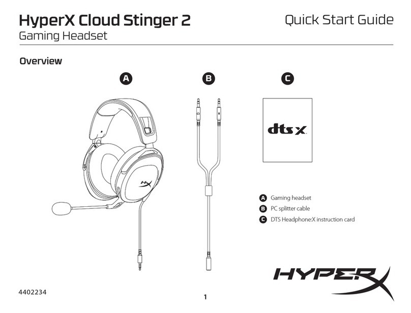 Hyper HyperX Cloud Stinger 2 quick start guide