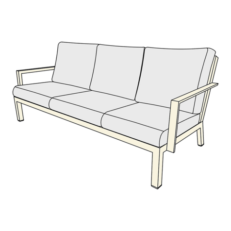 Synargy OUTER SPACES PARSONS 3 SEATER Assembly instructions